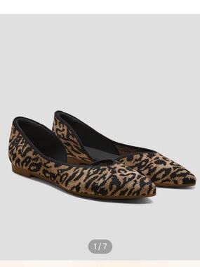 Vivaia Shoes - Pointed-Toe D'Orsay Flats (Melia) leopard print